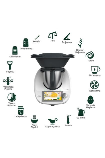 Thermomix ® Tm6 Çok Amaçlı 20 Si 1 Arada Mutfak Şefi Kıyma Doğrama