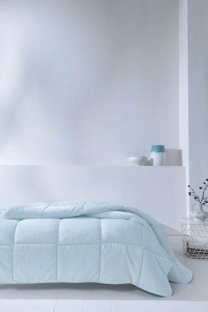 Macaron Single Wellsoft Quilt - Blue - 250 Gr