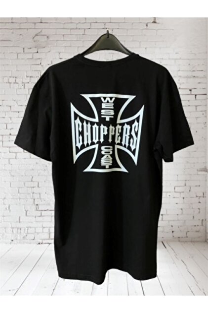 ArdaEge Oversize West Coast Choppers Baskılı %100 Pamuk T-shirt