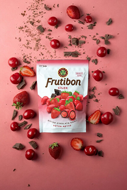 Kahve Dünyası Frutibon Bitter Çikolata Kaplı Çilekli Draje 50 gr