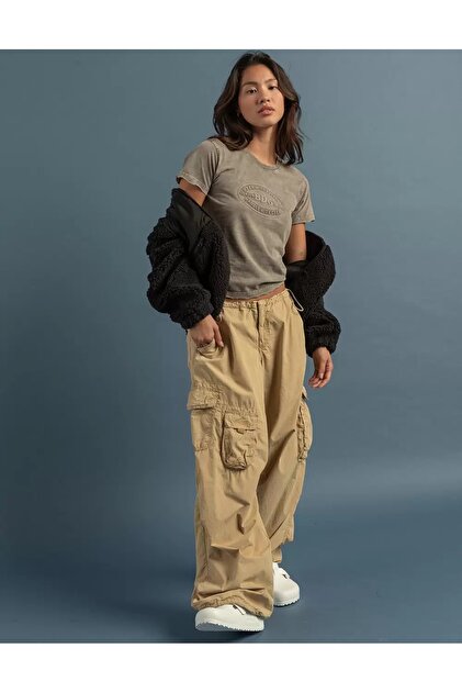 september island Hardal Renk Çok Cepli Paraşüt Balon Baggy Tech