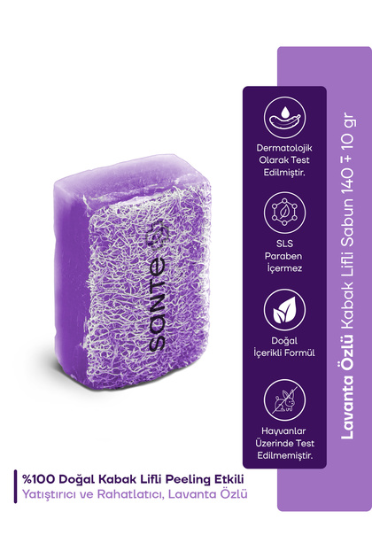 SantePlus Kabak Lifli Lavanta Özlü Sabun (LEKE VE KIRIŞIKLIK