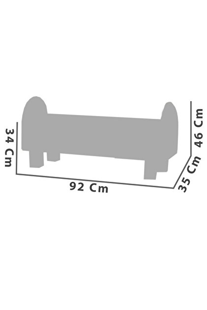 Zem Lorenzo Sandıklı Puf/bench Kırık Beyaz-desenli Kumaş - Fiyatı