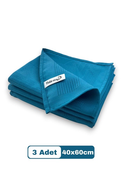 Pella-EU Mikrofiber Cam Bezi 3 Parça Genel Temizlik Bezi Mutfak