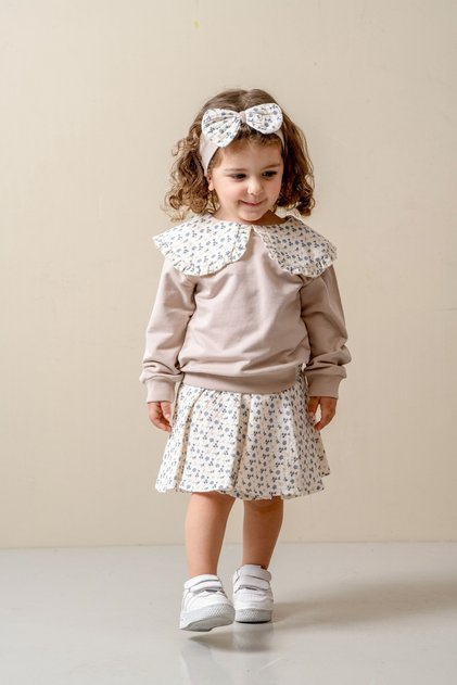 Baby Girl Skirt Set with Buckle Gift