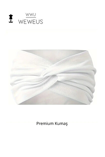 New Year, New Job, Birthday Gift White Premium Women's Headband for a Friend, Lover