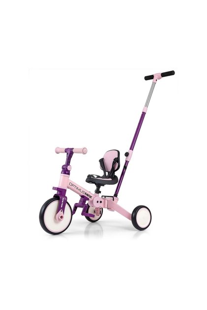 Tricicletă 5 în 1 Optimus Max roz