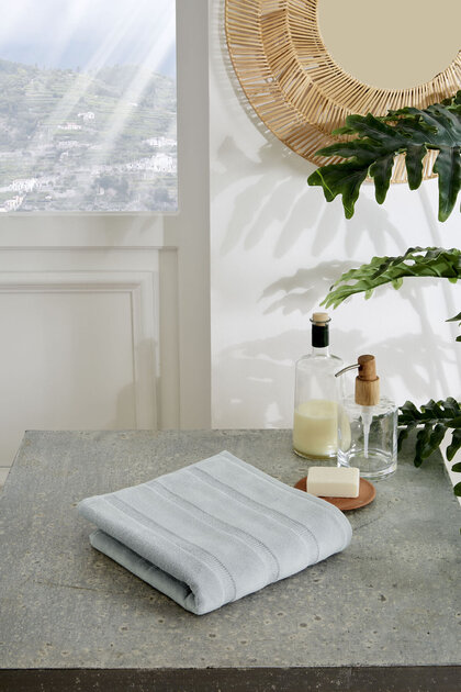 Sadem Organic Stripe Hand and Face Towel 50X90 cm