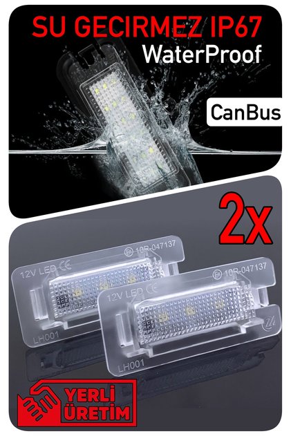 Volkswagen VW Jetta 4 MK6 2010-2018 Canbus Led Plaka Aydınlatma Ledi Lambası