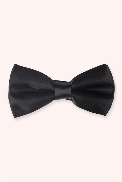 Boy's Satin Black Bow Tie