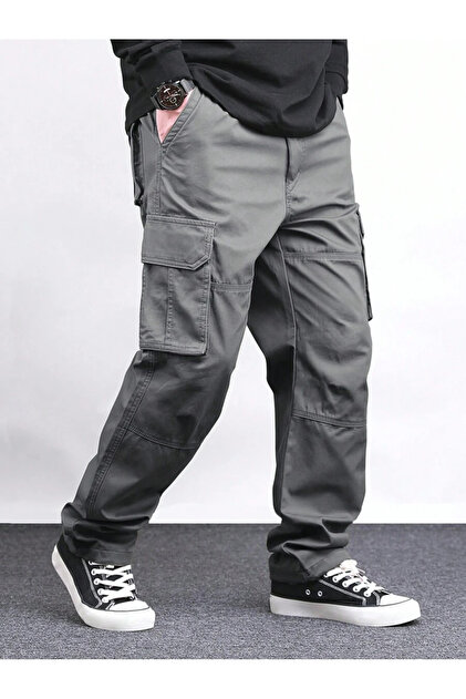 WKM Erkek Kargo Cepli Gabardin Baggy Pantolon - Fiyatı, Yorumları