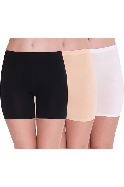 Women's Cotton Lycra Cycling Shorts/Yoga shorts/Night Shorts/Under Skirt Safety Shorts (Pac