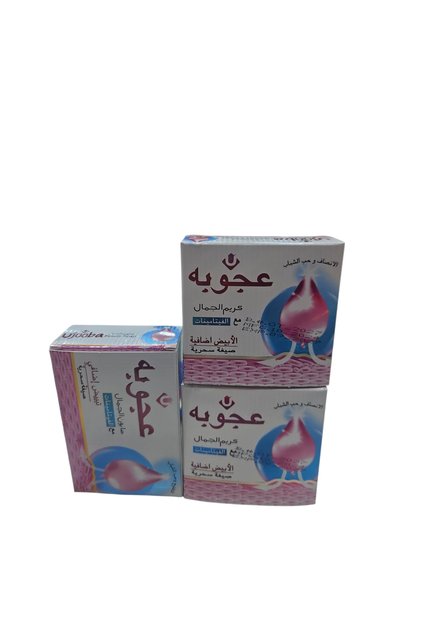 مجموعة كريم عجوبة الباكستاني الاصلي قطعتين + صابون عجوبة الباكستاني الاصلي 125مل ( 3 قطع )