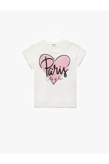 Short Sleeve Crew Neck Printed Cotton T-Shirt