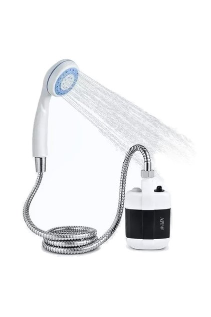 Dus Portabil De Camping Apf® – Reincarcabil Usb, 2200mah, 4-5l/min, 1.5m Furtun