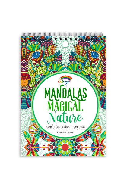 Carte de colorat, Colorya, A4, Mandala, Antistres, 30 de pagini