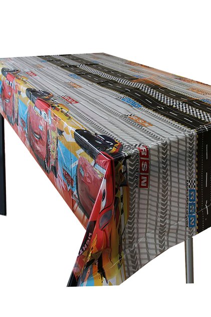 1 Adet Cars Şimşek Mcqueen Arabalar Masa Örtüsü 120x180
