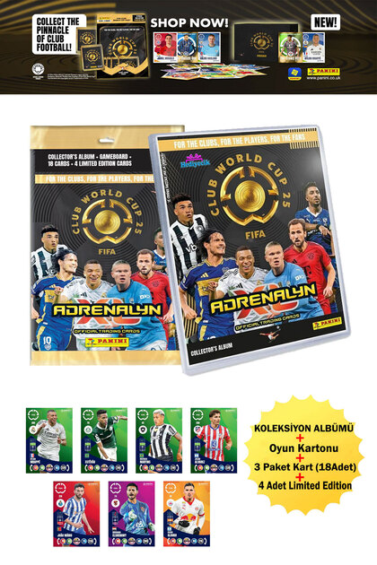 hediyecik Panini Fifa Club World Cup 2025 Footballer Cards Collection Album  Set- Trendyol