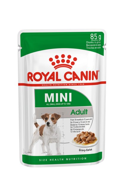 Royal Canin Size Health Nutrition Mini Adult (WET FOOD - 85g Pouch) Pack of 12