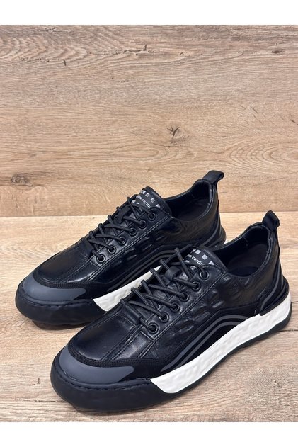 Rubber Laced Ready Sole Genuine Leather Casual Shoes