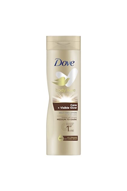 Lotiune de corp bronzanta DOVE, Body Love, Self Tan Dark, 250 ml