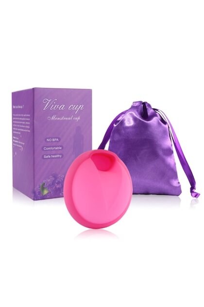 Disc menstrual din silicon medical, mărimea L, ecologic, reutilizabil, confortabil, cu