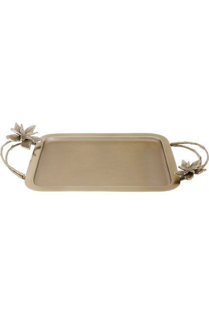 Stainless Steel Tray Alsaif Gallery 35x26x2 cm, Square - Gold