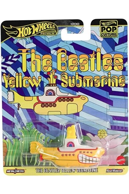 HOT WHEELS Premium Pop Culture The Beatles Yellow Submarine Metal