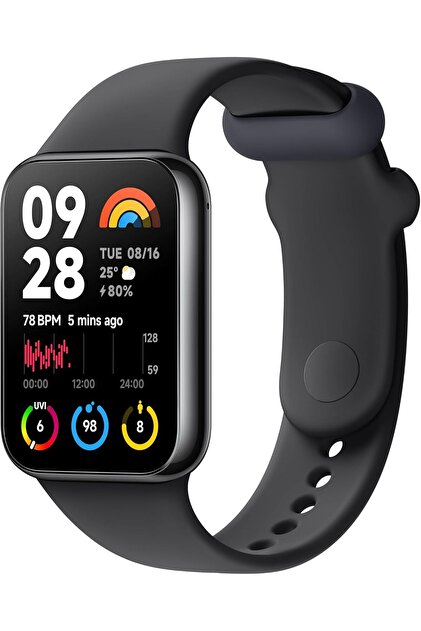 سوار MI BAND 8 PRO الذكي الرياضي المقاوم للماء بشاشة AMOLED كاملة الألوان 60 هرتز، مقاس 1.74 بوصة، مع خاصية قياس الأكسجين في الدم