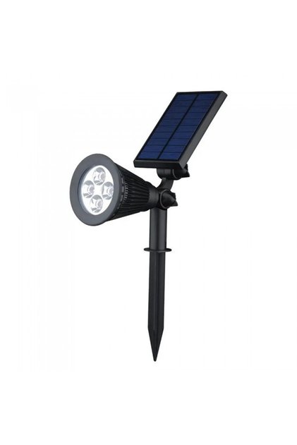 Lampa Solara, Proiector cu 4 Leduri, Pentru Gradina, 2 Moduri de Iluminare, 28 cm