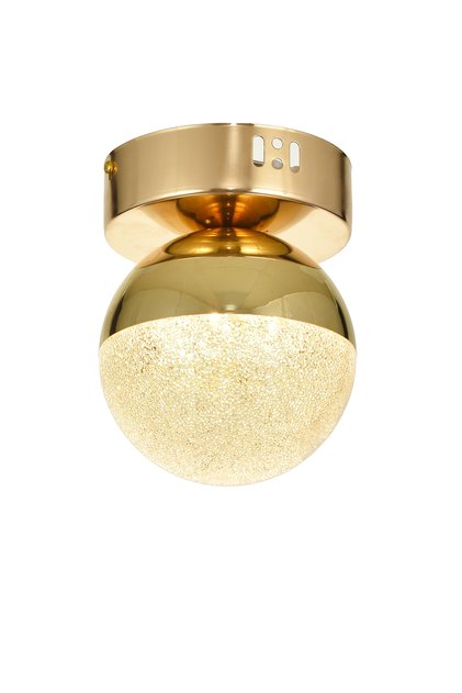Forde Tekli Plafonyer Ledli Modern Lüks Sarkıt Avize (3 Renk Led; Sarı-Beyaz-Gün ışığı) - GOLD