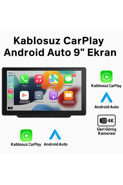 Qifit Kablosuz CarPlay Android Auto 9