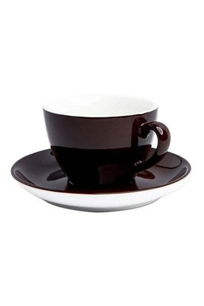 Ceramic Coffee Cup And Saucer Set Black/White 16.2x16.2x2.5cm