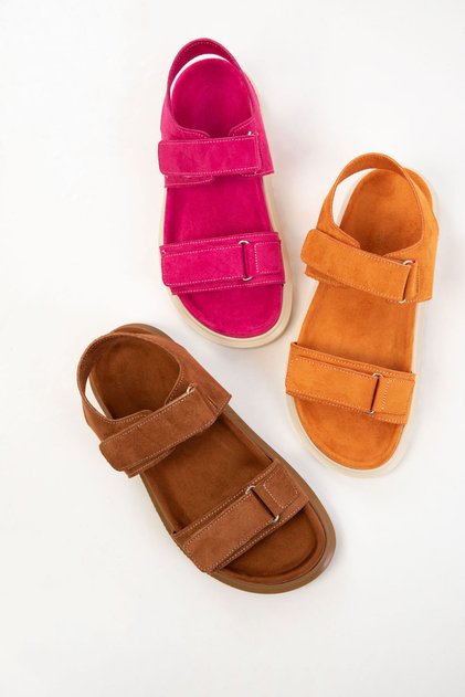 Taba Wildleder Damen Sandalen 20694