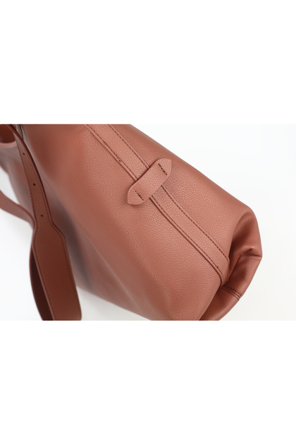Schultertasche, Handtasche, VALENTINA, braune Farbe