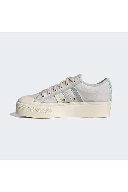 adidas gazelle silver green womens Women's adidas Nizza Trek Shoes White GZ8858