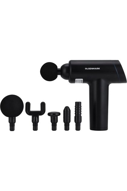 6-in-1 Cordless Massage Device | Rechargeable Percussion Massager with Ergonomic Grip & Heads