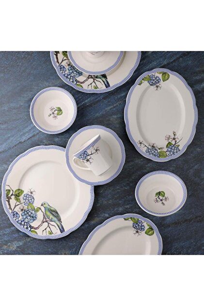 Kutahya Porcelain 28 Prc Breakfast Set Bnoly28Kh42012587 Bone Olympos 12587