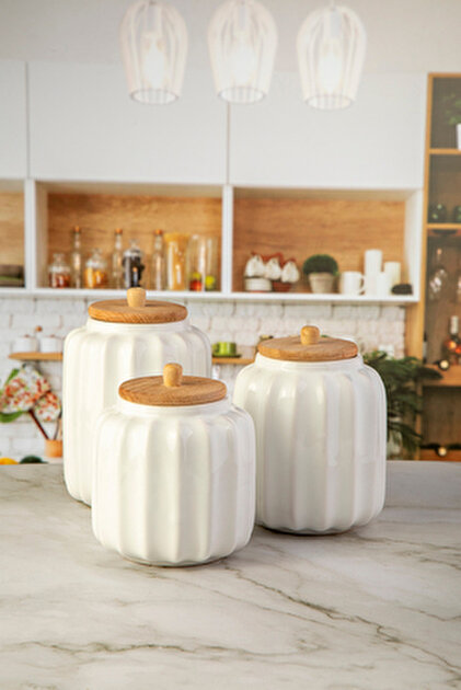 Karaca Lattice 3'lü Seramik Vakum Kapaklı Baharat Takımı - Fiyatı