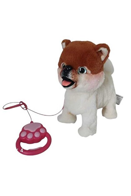SEGA ジャンボテディベア　ウェスタン　ミントハウス　　29cm VARDEM OYUNCAK Vardem Peluş Tasmalı Yürüyen-Havlayan Pomeranian