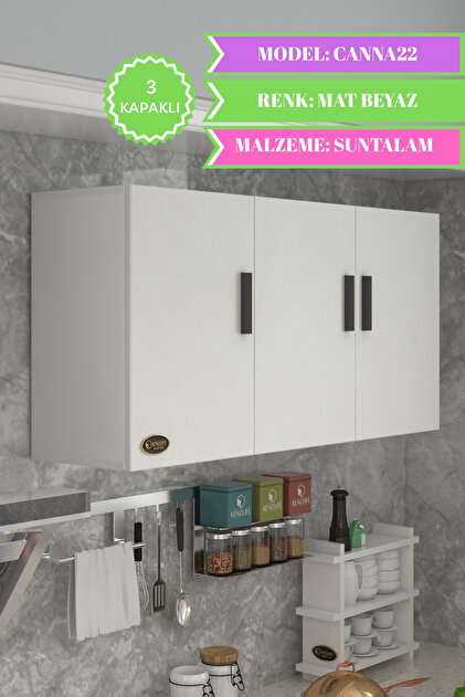 Kenzlife Hazır Mutfak Canna22 Byz 060*120*22 Mutfak Banyo Dolabı