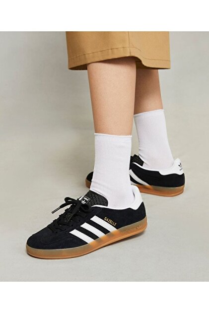 adidas Gazelle Indoor Unisex Black Sneaker - Daily Shoes- Trendyol