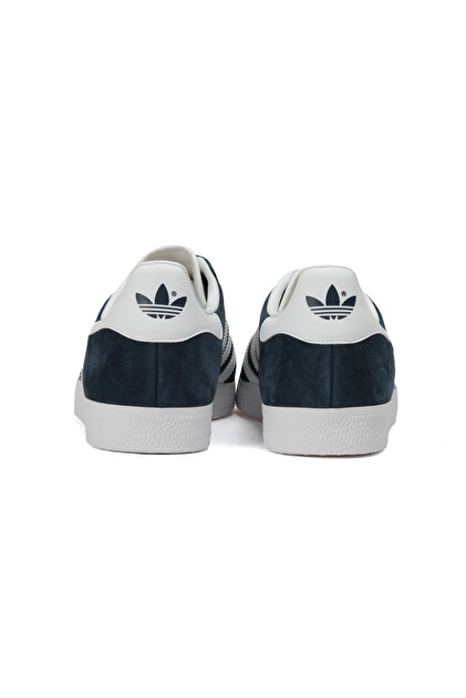 adidas gazelle silver green womens Adidas Gazelle Suede Trainers In Navy White main image 0
