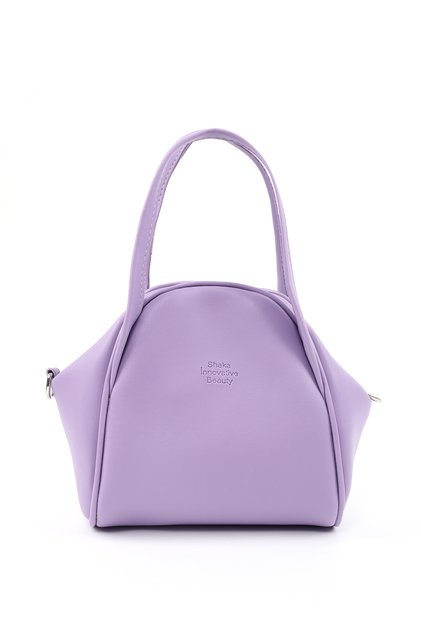Lila Shk132 Faux Leather, Zippered Single Compartment, Snap Detail, Hand, Arm and Shoulder Bag