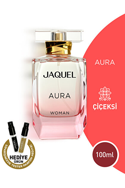 JAQUEL Aura Kadın Parfüm 100ml, Çiçeksi, Siyah Üzüm, İris, Yasemin