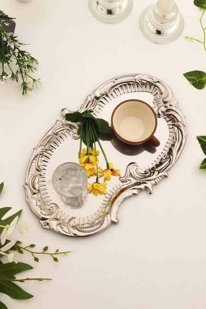 Silen Stainless Cloud Model Coffee Presentation Tray Silver 1 Piece