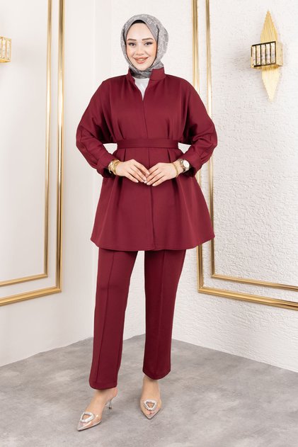Lara Scuba Suit Tsd 250128 Burgundy