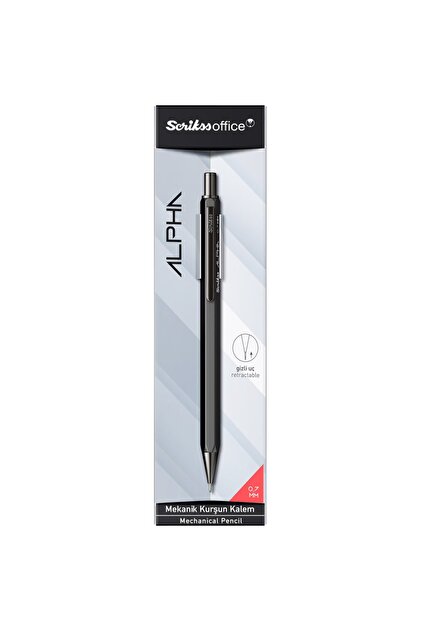 Scrikss Alpha 0.7mm Mekanik Kurşun Kalem Siyah / - Fiyatı, Yorumları