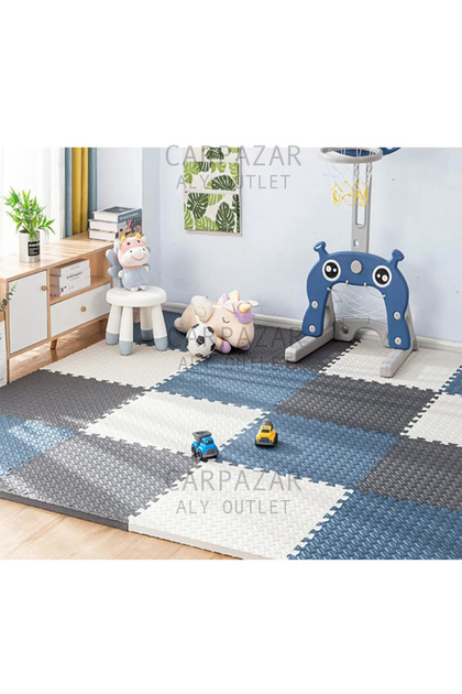 Damla Desen Tatami Eva Spor Yoga Pilates Oyun Matı Halısı Minderi Puzzle 50x50 13mm 8 Adet 100x200