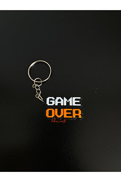 3D Game over Keychain
